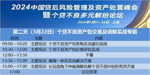 2024中國貸后風(fēng)險管理及資產(chǎn)處置峰會暨個貸不良多元解紛發(fā)展論壇 實業(yè)投資視角下的新機(jī)遇與挑戰(zhàn)